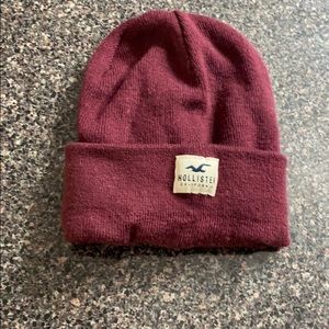 Maroon Hollister beanie
